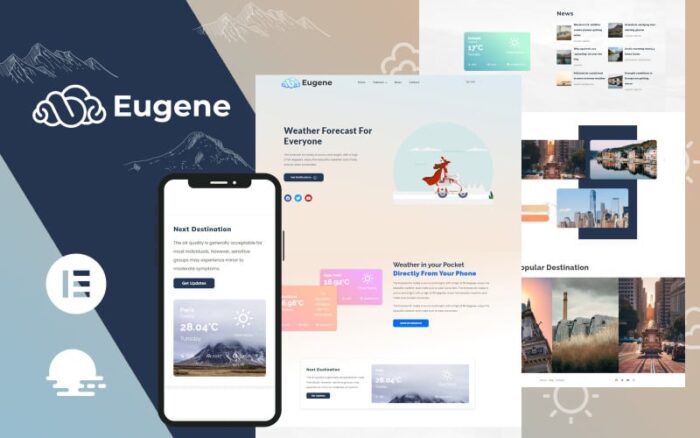 Eugene - Weather Forecast WordPress Theme