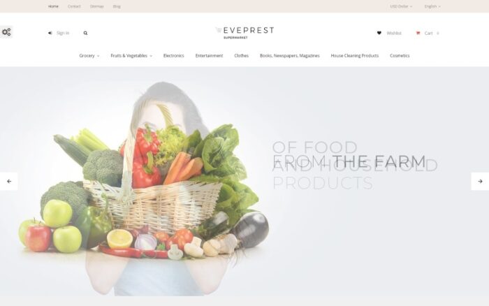 Eveprest - Supermarket PrestaShop Theme