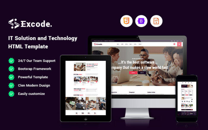 Excode - IT Solution and Technology Website Template