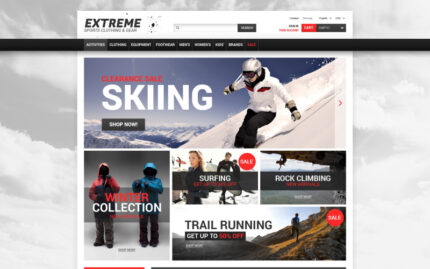 Extreme Sports Gear PrestaShop Theme