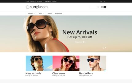 Eye Glasses Responsive OpenCart Template