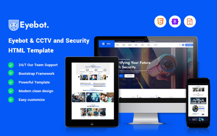 Eyebot - CCTV and Security Website Template