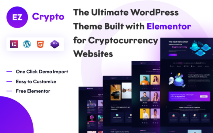 EZ Crypto news Cryptocurrency ICO & Bitcoin ,NFT Wordpress Eliminator Theme WordPress Theme