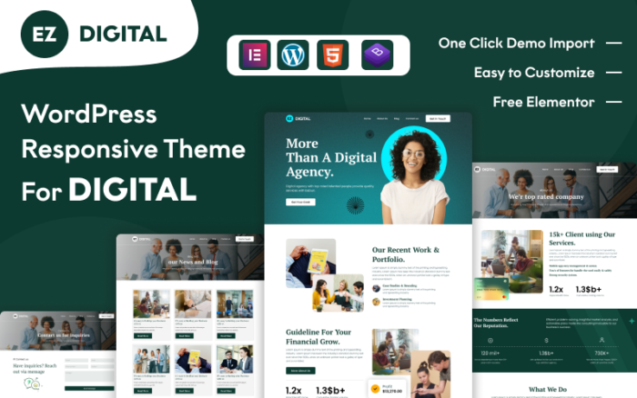 EZ-Digital: Power Up Your Online Success WordPress Theme