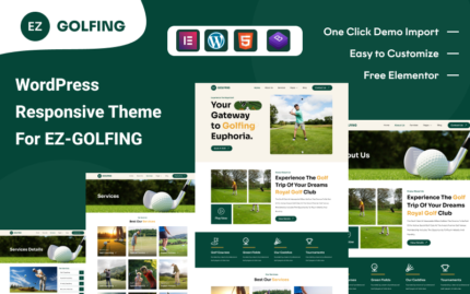 EZ Golf: The Ultimate Game Changer WordPress Theme