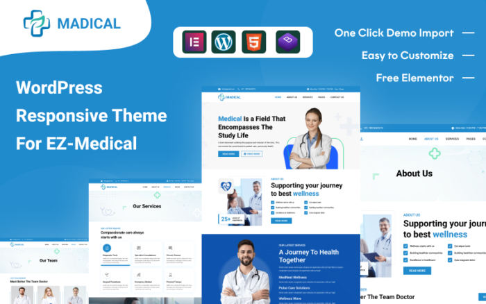 EZ Medical: Enhance Your Healthcare Services with the EZ Medical WordPress Theme