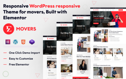 EZ Movers: A Versatile And Powerful WordPress Theme for Movers and Packers