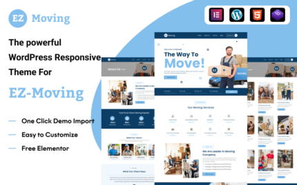 EZ Moving: A Robust WordPress Theme for Elevating Your Moving Business with Elementor