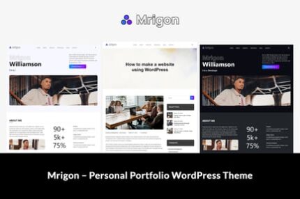 Mrigon – Personal Portfolio WordPress Theme