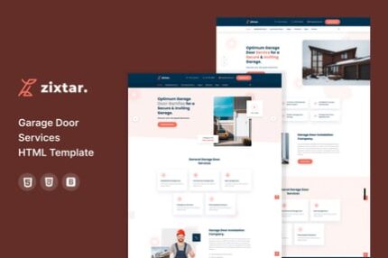 Zixtar – Garage Door Services HTML Template