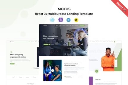 Motos - React Landing Template