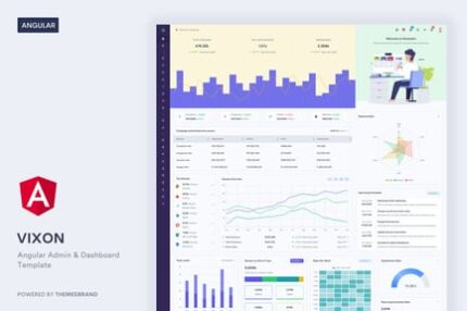 Vixon - Angular Admin & Dashboard Template