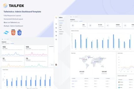 Tailfox - Tailwind CSS Admin Dashboard Template