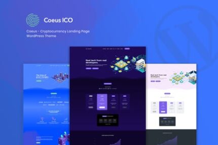 Coeus - Cryptocurrency Landing Page WordPress Them