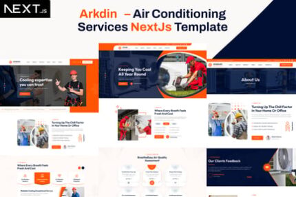 Arkdin – Air Conditioning Services NextJs Templat