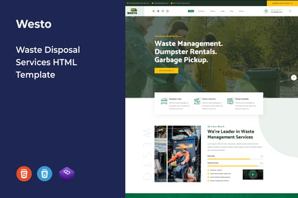 Westo - Waste Disposal Services HTML Template