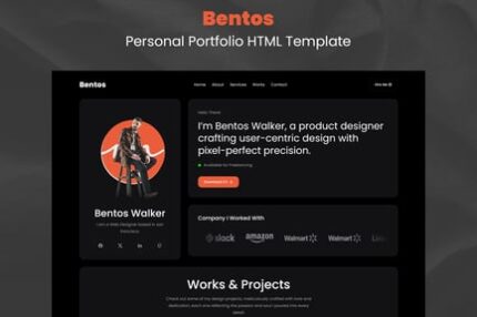 Bentos - Personal Portfolio HTML Template