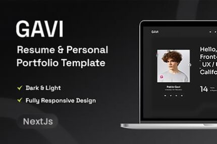 Personal Portfolio Resume Nextjs Template