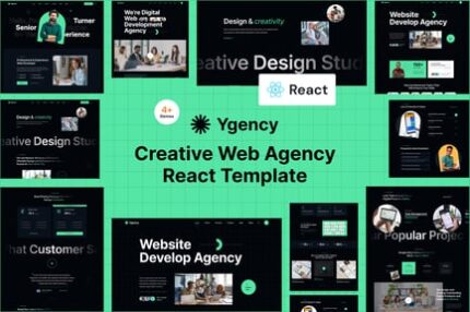 Ygency - Web Design Agency React NextJs Template