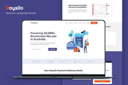 Paysilo — Responsive Landing Page Template