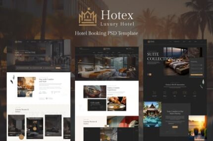 Hotex -Hotel Booking PSD Template