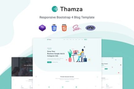 Thamza - Responsive Landing Page Template