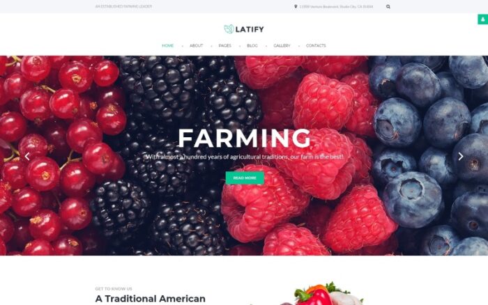 Farm Responsive Joomla Template