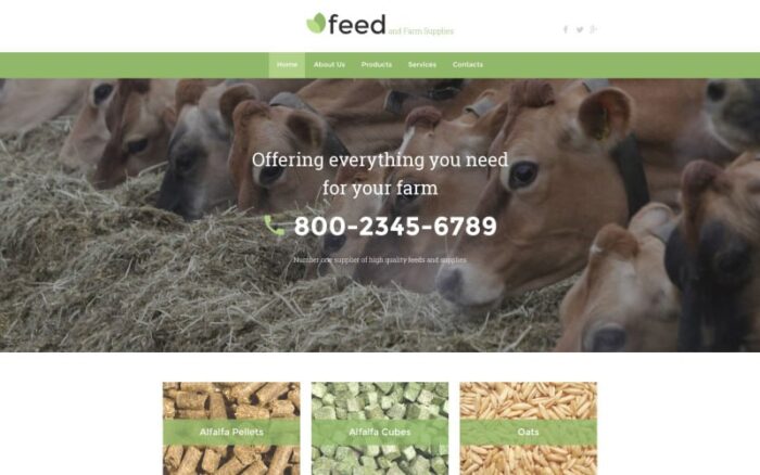 Farm Responsive Website Template