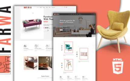 Farwa Modern Furniture Store HTML5 Website Template