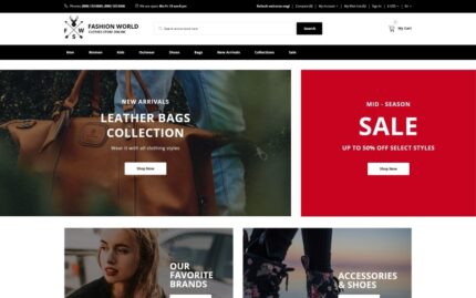 Fashion World OpenCart Template