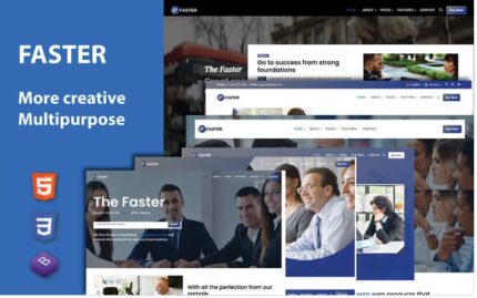 Faster-Multipurpose Responsive HTML Website Template