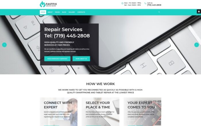 Fastfix - Service Center Clean Minimal Joomla Template