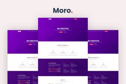 Moro - One Page Parallax