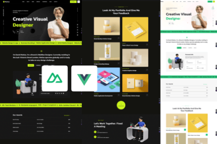 Matias - Personal Portfolio Vue Nuxt 3 Template