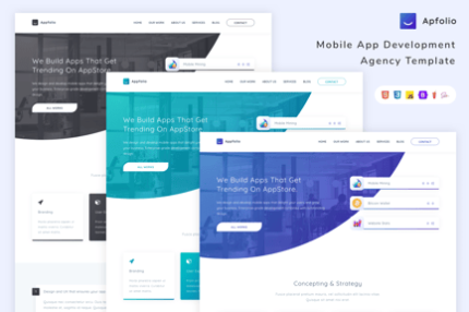 Apfolio - Mobile App Development Agency Template