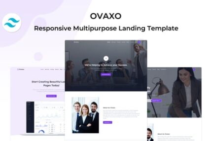 Ovaxo - Tailwind CSS Multipurpose Landing Template