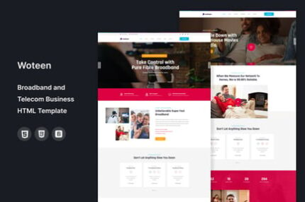 Woteen - Broadband and Telecom HTML Template