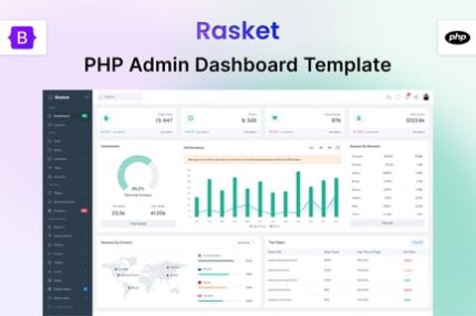 Rasket - PHP & Bootstrap Admin Dashboard Template