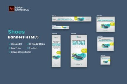 Shoes | E-Commerce HTML5 Banners - Animate CC