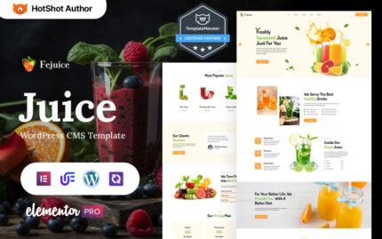 Fejuice - Fruit juice And liquid WordPress Elementor Theme WordPress Theme