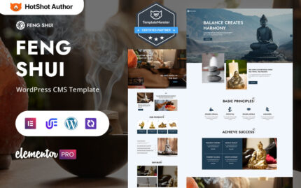 Feng Shui - Spiritual Wellness And Holistic Living WordPress Elementor Theme WordPress Theme