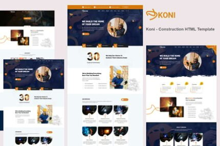 Koni - Construction HTML Template