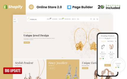 Fidelis Jewellery Store Shopify Theme