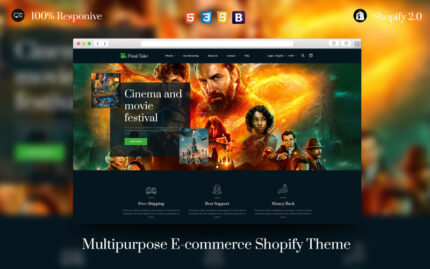 Final Take Digital Audio Video Movie Photo Shopify Theme