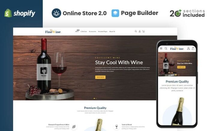 Fine Wine Responsive Shopify Theme