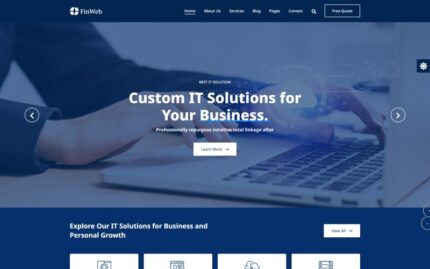 Finweb – IT Solution & Marketing Agency HTML5 Template Website Template