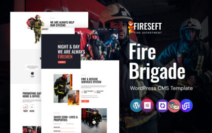 Fireseft - Fire Brigade WordPress Elementor Theme WordPress Theme