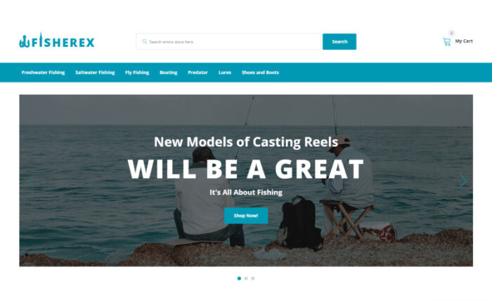 Fisherex - Fishing Store OpenCart Template