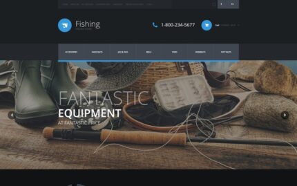 Fishing Equipment Store OpenCart Template