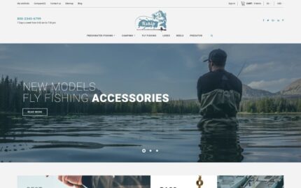 Fiship - Fishing Store Template PrestaShop Theme